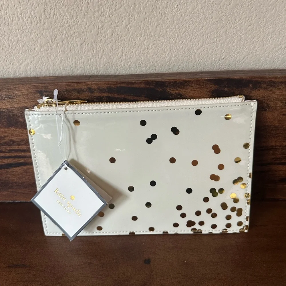 Kate Spade NWT Confetti Dot Pencil Pouch Bag - Picture 1 of 6